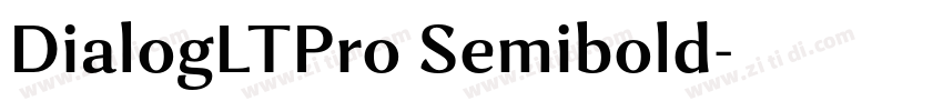 DialogLTPro Semibold字体转换